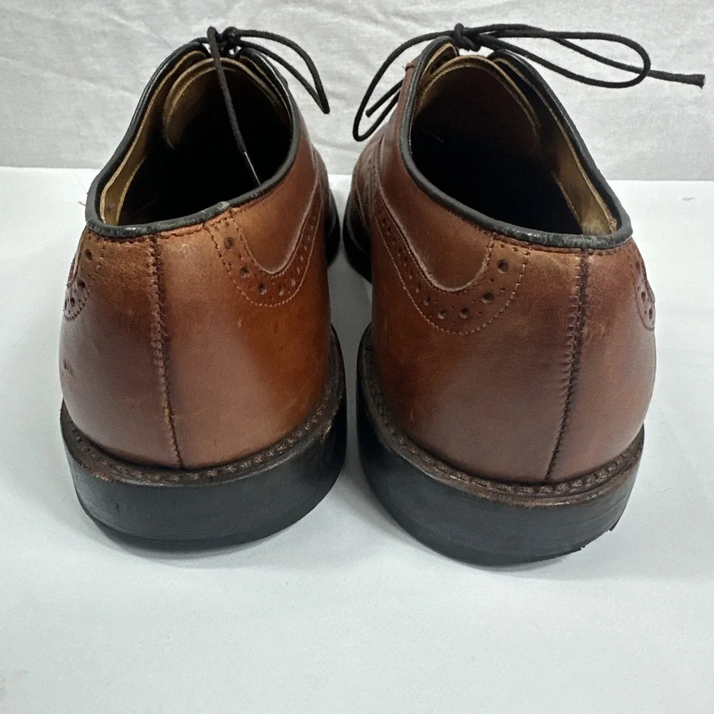 ALLEN EDMONDS Birmingham‎ Mens 10D Dress Shoes Brown Wingtip Leather Oxford